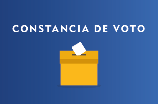 Constancia de voto